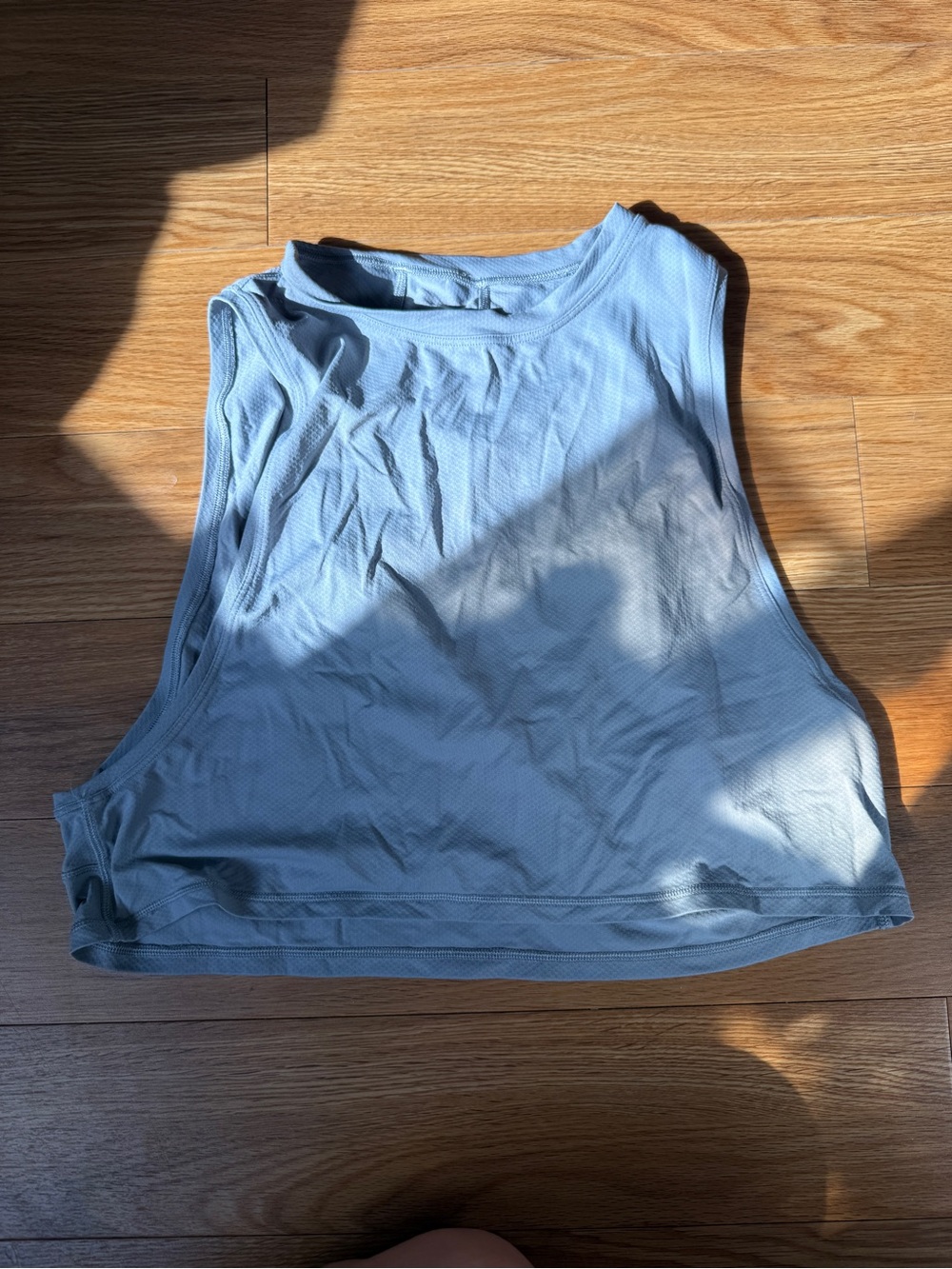 lululemon athletica Light GREY Cropped Workout Tank
